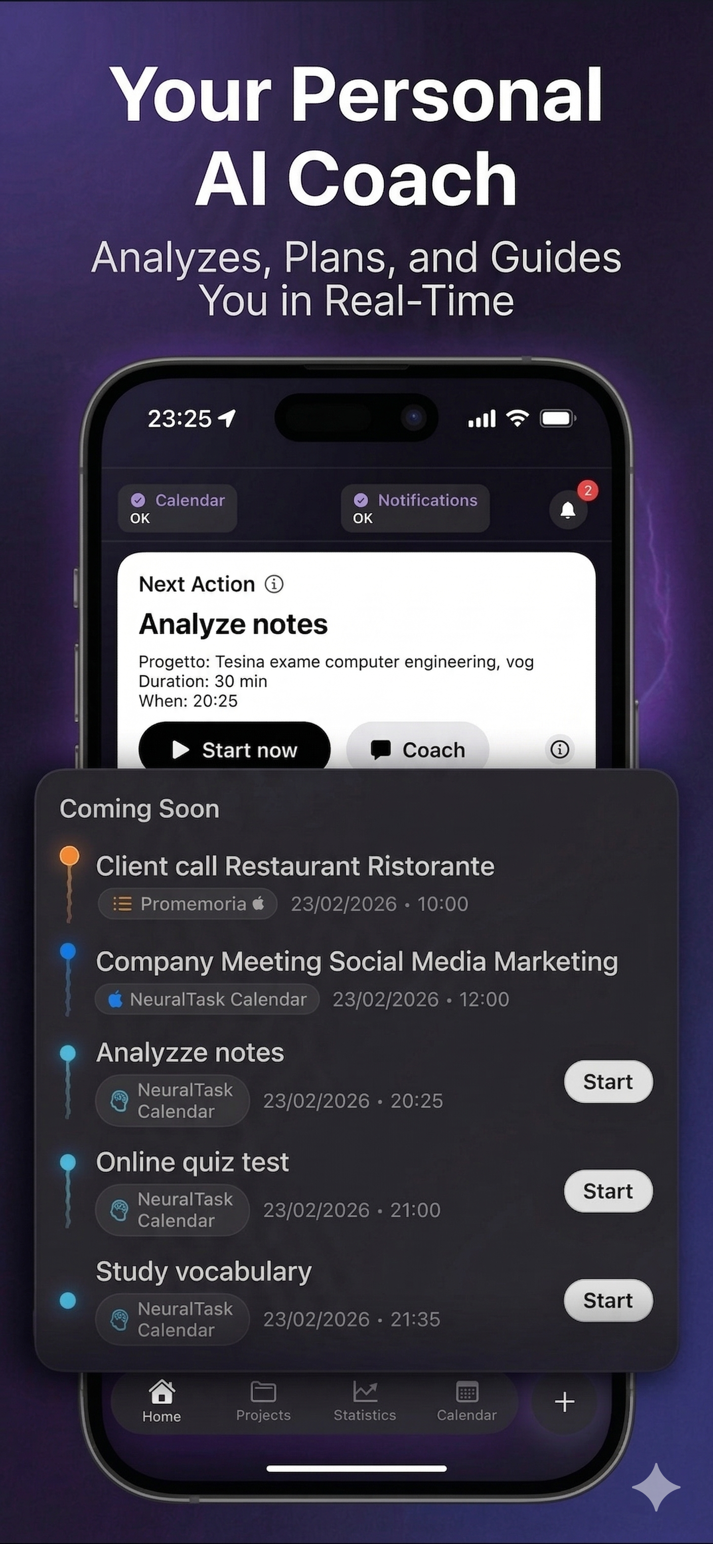 Gestione progetti e task su NeuralTask